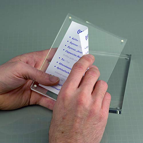 Cadre photo acrylique transparent MAUL pour exposition de table