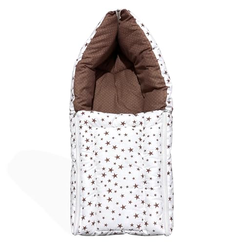 Image of CUSTOMARY New Born Baby Sleeping Bag, Baby Mosquito Net, Reversible Round Bed Tub and Gadda Bedding Set for 0-6 Months Pack of 4