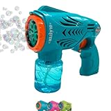 Seifenblasenmaschine Kinder 2000+ Seifenblasen Kinder, Automatische Seifenblasenpistole, Seifenblasen Pistole für Hochzeit Seifenblasen Set Geschenk Party Gadgets Bubble Guns Blubbel Blaster (Blau)