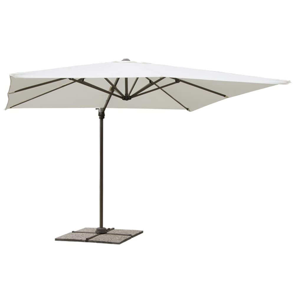 Amicasa Ombrellone Da Giardino 3x3 Mt In Alluminio E Poliestere 300x300x272h Cm Colore Grigioecr New Jesolo Oacnjge119 P 406024