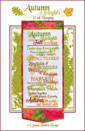 Janine Babich Designs Autumn Delights Wall Hanging Pattern, Any