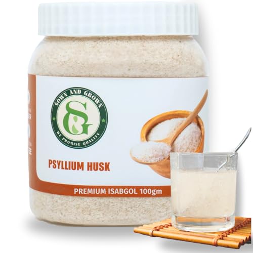 Image of Sown and Grown Isabgol- Psyllium Husk- 100g | Isabgol bhusi | Rich Source Of Dietary Fiber, Gluten Free | Effectively Relieves Constipation | Supplement For Digestion