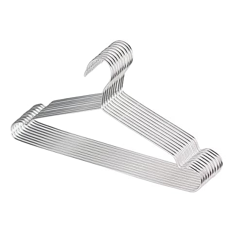 Puersit 50 Piece Edelstahl Kleiderbügel 42 cm Metall Kleiderbügel Cover