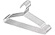 Puersit 30 Stück Kleiderbügel Metall, 42cm Kleiderbügel aus Edelstahl Kleiderbügel Platzsparende Belastbar mit Schwerer Kleidung rutschfest mit Einkerbungen Robust