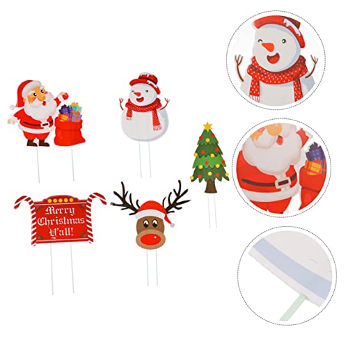 Panneaux de jardin de Noël solides pour décorer facilement une pelouse - 4