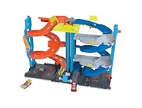 Hot Wheels City Toy Car Track Set, Transforming Race Tower, Single to Dual-Mode Racing, with 1:64 Scale Vehicle, 2 Ways to Play