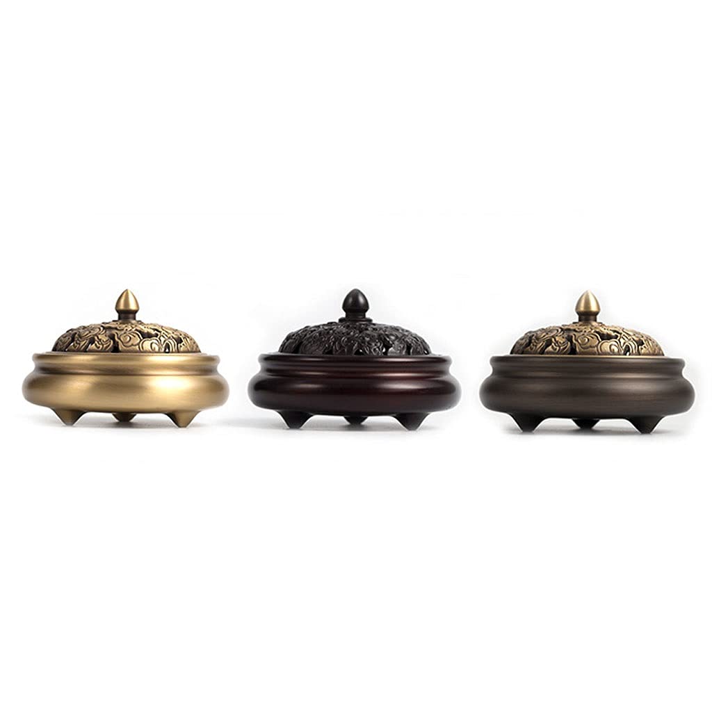 Räucherstäbchenhalter Räucherbrenner Reiner Kupfer Haushalt Indoor Kleine antike Zen Räucherbrenner Weihrauch Stick Sandelholz Aromatherapie Weihrauchbrenner Ornamente Räucherstäbchen Halter ( Color :