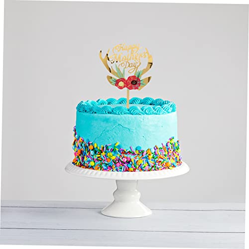 ifundom 6 Pçs Ornamento Mãe Topper Sortidos Toppers Cartões De Seleção De Acrílico Ornamentos Mães P