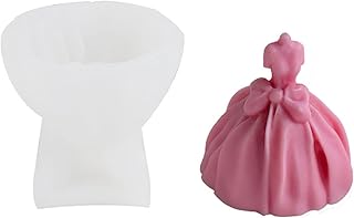 3D Bow Wedding Dress Shape Mold Candle Silicone Mould DIY Table Ornament Tools