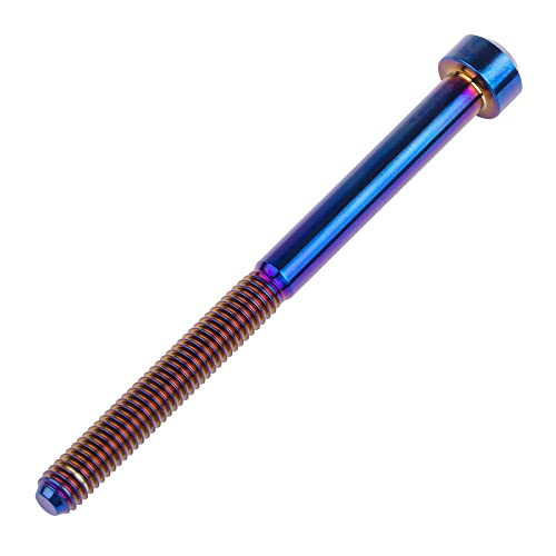 Image of Titanium Torx Square Head M6 x 10 15 20 25 30 35 40 45 50 60 65 70 80mm Screw Pack of 5 (Burn Blue, M6x80mm)