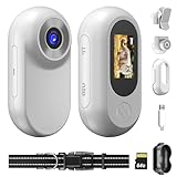 Mini Body Camera【2026 Upgrade】 1080P 64GB Ultra-Light Thumb-Size Wearable Mini Camera with Adjustable Pet Collar Mounts & Handlebar Clip for Outdoor & Daily Use