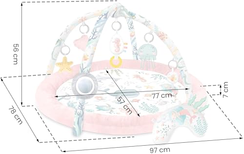 Tapis d'éveil bébé avec arche jouets développement sensoriel - 6