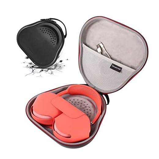 Smatree Hard Carrying Case Compatible with AirPod Max Headphones, Replacement Protective Travel Bag with Cable Storage (Black)