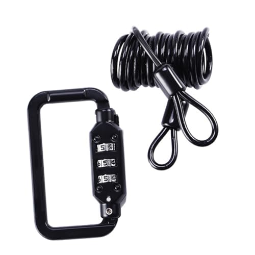 Milisten Motorcycle Lock Zinc Alloy Security Cable for Protection for Parking and Travel