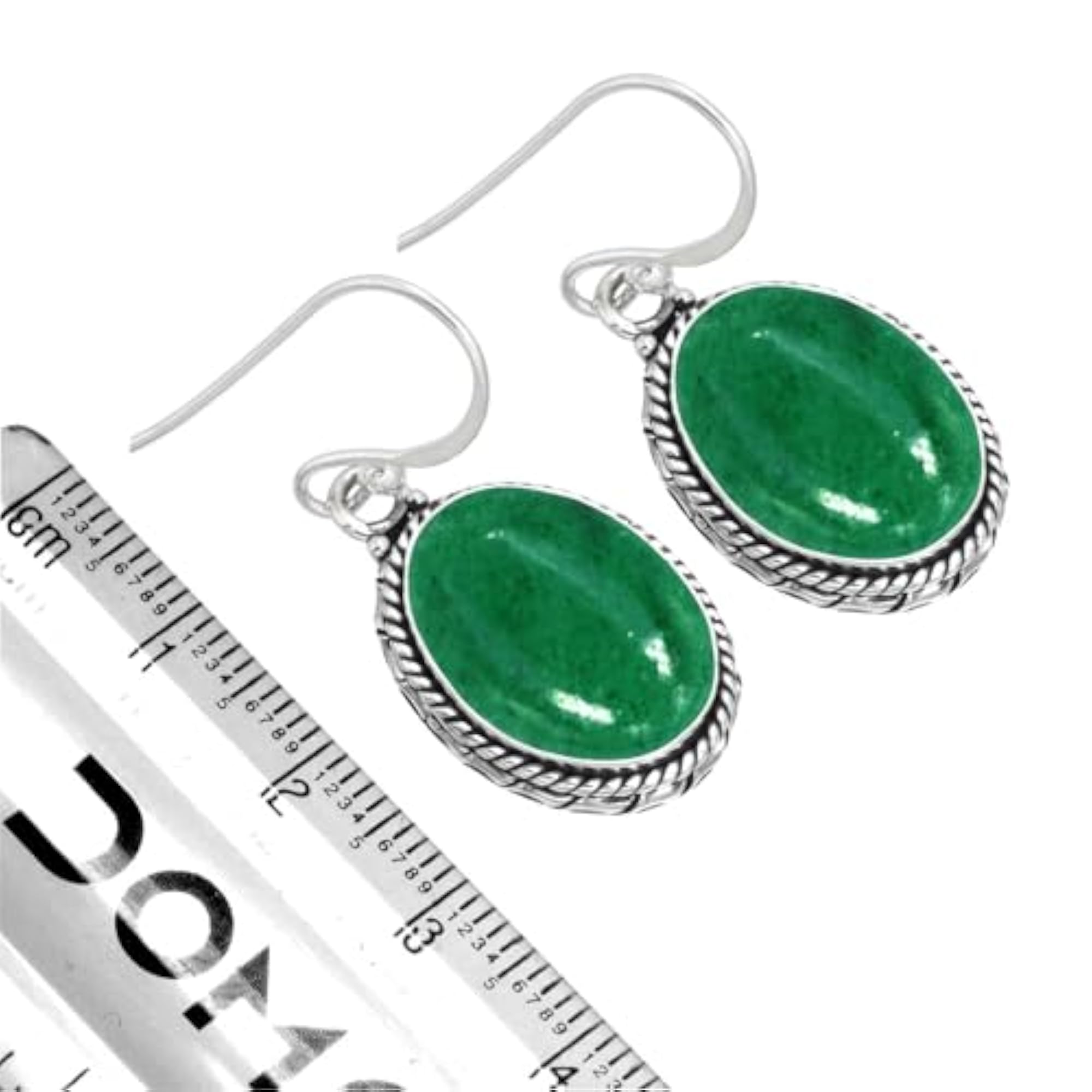 Women's Handmade Drop Dangle Earrings with Natural Gemstones, Boho Style