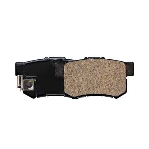 Image of Detroit Axle - Rear Brake Pads for Honda Civic Accord Prelude CR-Z S2000 Acura Legend TSX RSX Integra CL CSX EL ILX TL Vigor Suzuki SX4 Kizashi, Ceramic Brake Pads w /Hardware Replacement