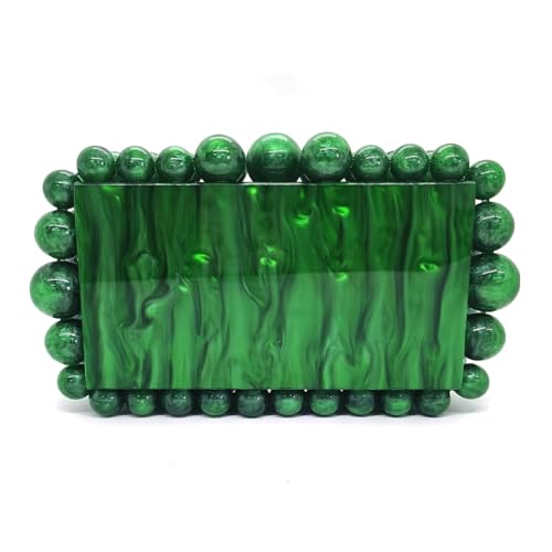 Image of CUXVA Acrylic Evening Clutch Bag for Women Glitter Marble Purse Handbag for Wedding Party Prom