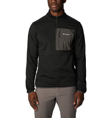 Columbia Hike Half Zip Sudadera Transpirable de Hombre para Regular la Temperatura en Montaña
