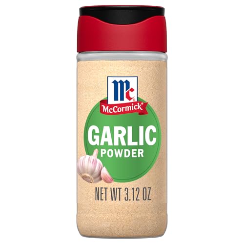 McCormick Garlic Powder, Non GMO, Made from Fresh, Whole Garlic Cloves, For Bringing Consistent Garlic Flavor to Meals & Recipes, 3.12 oz