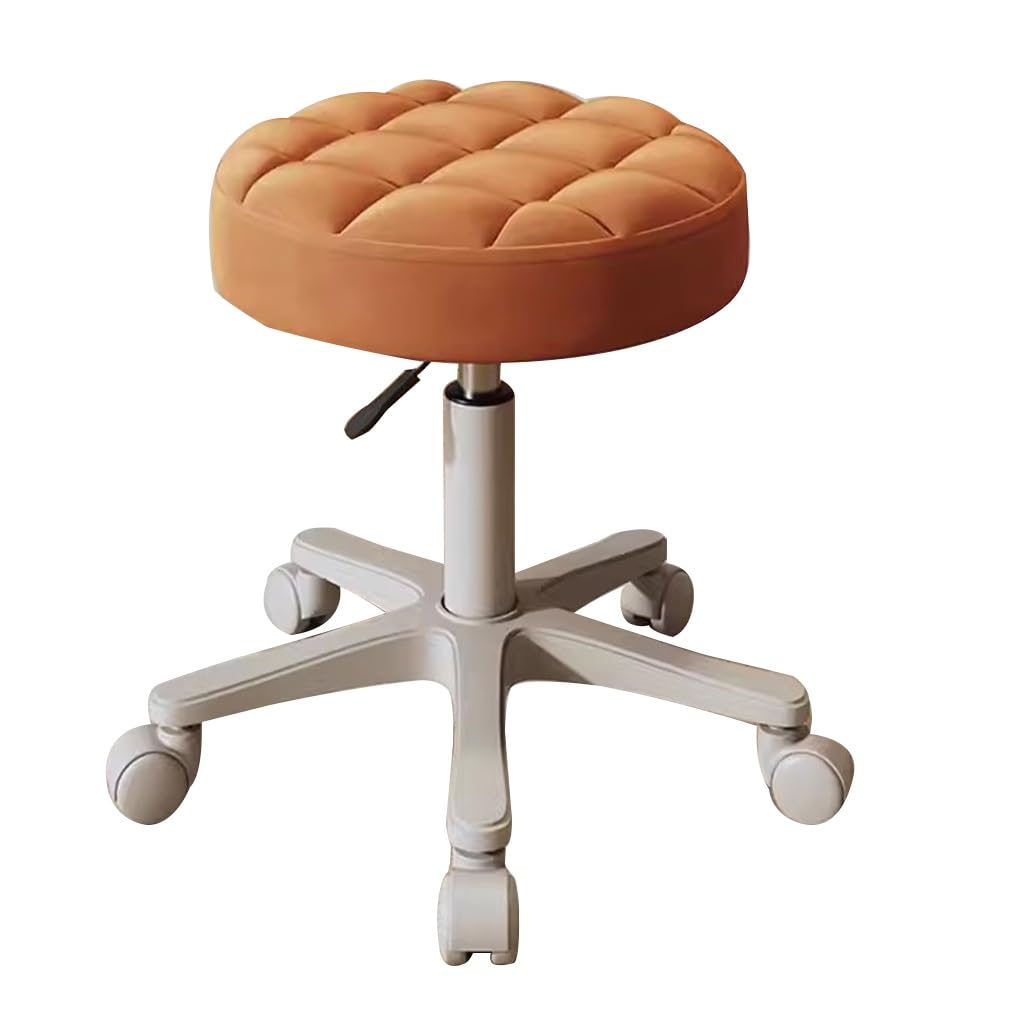 Sedia da barbiere girevole regolabile con ruote, sedia ergonomica per trucco e spa, per salone, casa, soggiorno e camera da letto, design versatile per professionisti