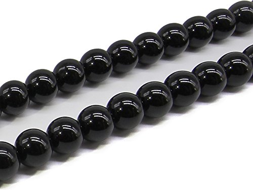 (SAJ) 「1連 15cm」 オニキス 8mm パワーストーン 天然石 バラ売り 連売り