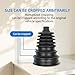 2PCS Heavy-Duty Silicone CV Axle Boot Kit for 65mm/80mm/90mm Axles | 4 Stainless Steel Clamps & 6 Cable Ties | Water & Dust Proof Design | Fits Most Cars & SUVs