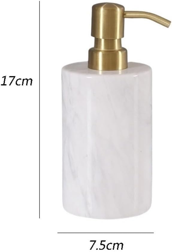 ソープディスペンサー 大理石の石鹸ボトル ホテルのバスルームのプレス空のボトル ​​バスルームのローションディスペンサーボトルの装飾