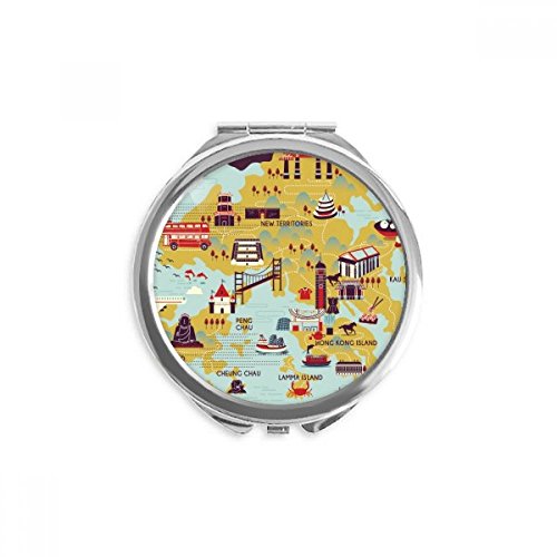 Miroir maquillage de poche rond Chine Hong Kong accessoire portable