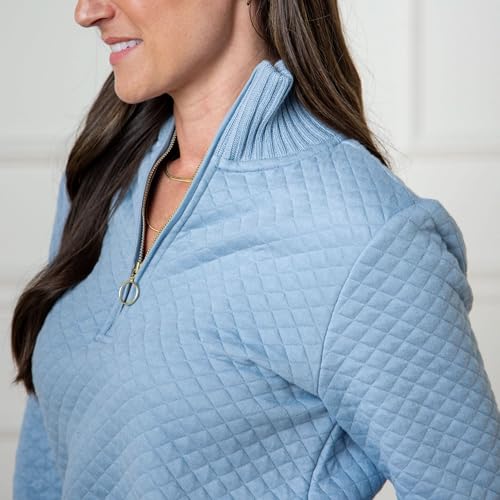 Image of Hope & Henry Women's Classic Long Sleeve Pullover Sweater