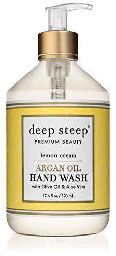 UNKNOWN Deep steep argan oil liquid hand wash, 17.6 ounce (lemon cream)