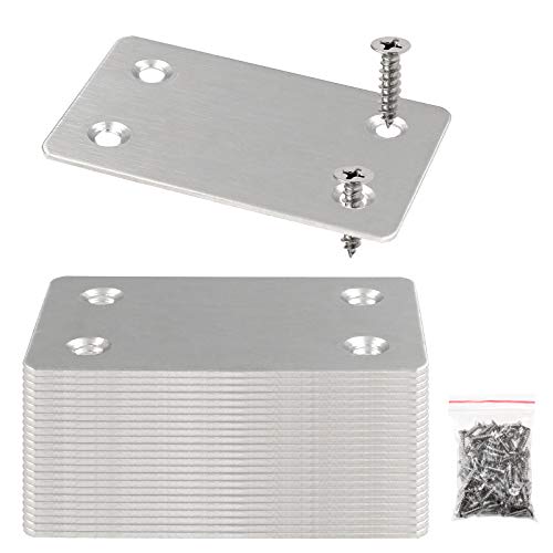 La Mejor Lista de Esquinas rectas disponible en línea. 50 BokWin - 24 placas de reparación planas rectas y planas, placa de soporte de montaje de 2.4 x 1.5 pulgadas, soportes de esquina recta de acero inoxidable de 0.04 pulgadas de...