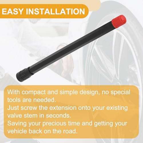 Image of 10pcs 150mm Tire Valve Extension Universal Plastic 180 Degree Tyre Valve Stem Extender for Car Motorcycle RV Truck Bike