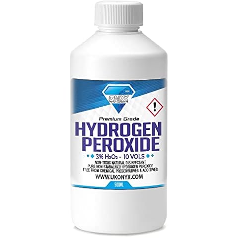 500ml ONYX Hydrogen Peroxide - Purest Grade 3% - Unstabilized and Additive Free - Food Grade - 10 Vols Cover
