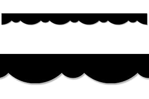 CTP Black Stylish Scallops Bulletin Board Borders