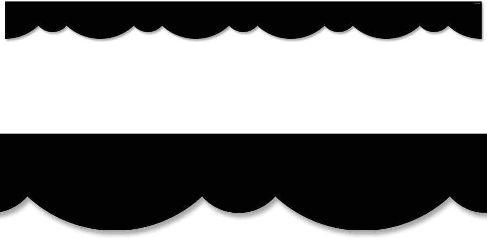 CTP Black Stylish Scallops Bulletin Board Border (Creative Teaching Press 8563)