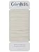 White Platinum Blonde No-Metal 4mm Elastic Hair Ties Color Match Ponytail Holders - 24 Count