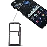 NO-LOGO Cell Phone Parts Card Tray & SIM/Micro SD Card Tray Compatible with Huawei P10 SIM (Color : Black)