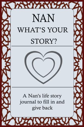 NAN WHAT'S YOUR STORY: For Nan To Share Her Life Story And Thoughts: This Fill In And Give Back Guided Question Journal Preserve Nan's Memories & Her Love.