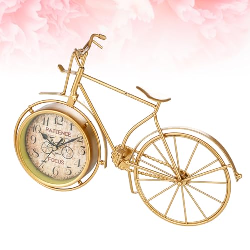 Reloj de escritorio dorado de diseño creativo en hierro fundido 5