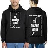 latostadora Sudadera Personalizada Hombre Mujer - Sudaderas Personalizadas Parejas - Sudaderas para Personalizar - Sudadera Personalizable por Delante y Detras - Personalised Hoodie Regalo
