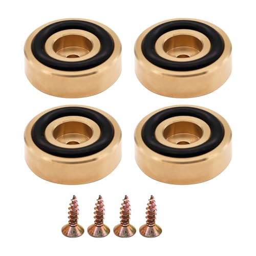 Patas de latón antivibración de aislamiento acústico para altavoces y bloques de madera de cocina