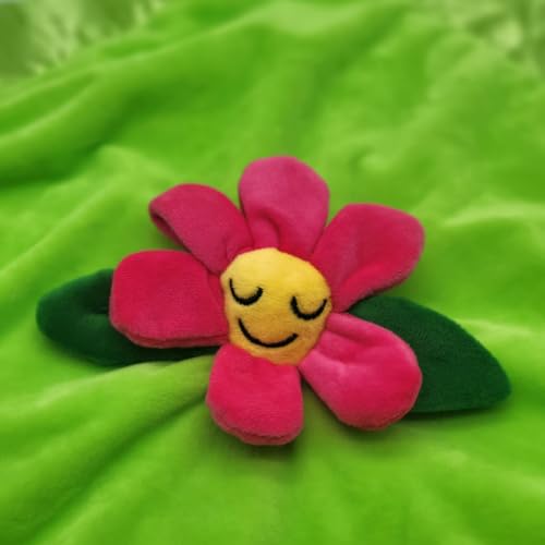 Image of Flower Lovey Blanket for Baby | Large 20 inch x 20 inch Baby Lovey for Girls | Cute Flower Security Blanket for Babies and Toddlers