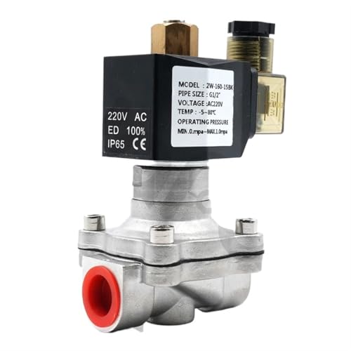 Électrovanne normalement ouverte AC220V en inox pour air comprimé - 2