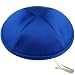 Zion Judaica Deluxe Satin Kippot for Affairs or Everyday Use Single or Bulk Orders - Optional Custom Imprinting Inside for Any Affair (1PC, Royal / Cobalt Blue)