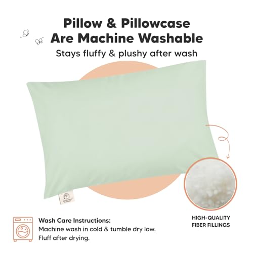 image for KeaBabies Toddler Pillow with Pillowcase - 13x18 My Little Dreamy Kids