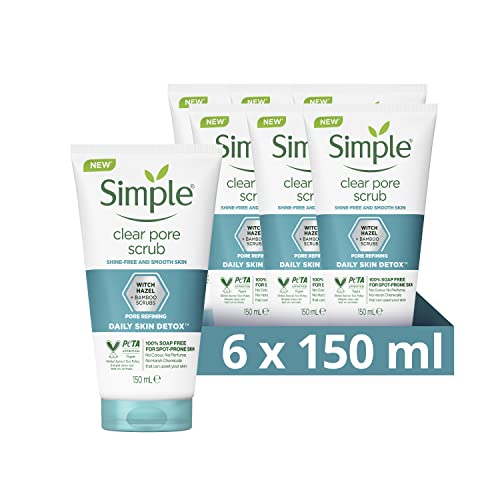 Image of Simple Daily Skin Detox Clear Pore Scrub 6 x 150 ml