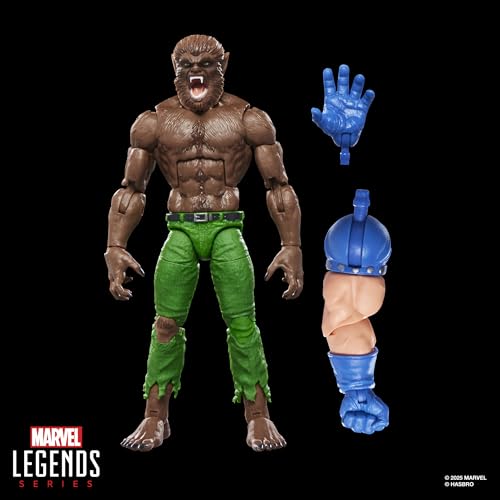 Marvel Legends Series Werewolf By Night, Marvel Comics Collectible 6-Inch Scale Action - image 6