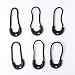 Flammi Universal 6pcs Luggage Backpack Jacket Upgraded Zipper Pulls Black (3 Holes Style)