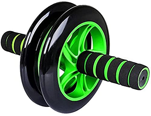 KmilsAnti-Skid Abs Exerciser Double Wheel Roller for Abdominal and Stomach Exercise, Workout at home with Knee Mat