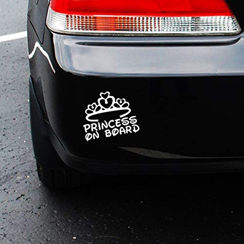 Adesivi per auto, motivo principessa a bordo